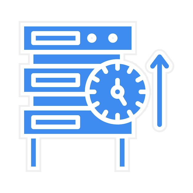 Vector network uptime icon vector image can be used for networking