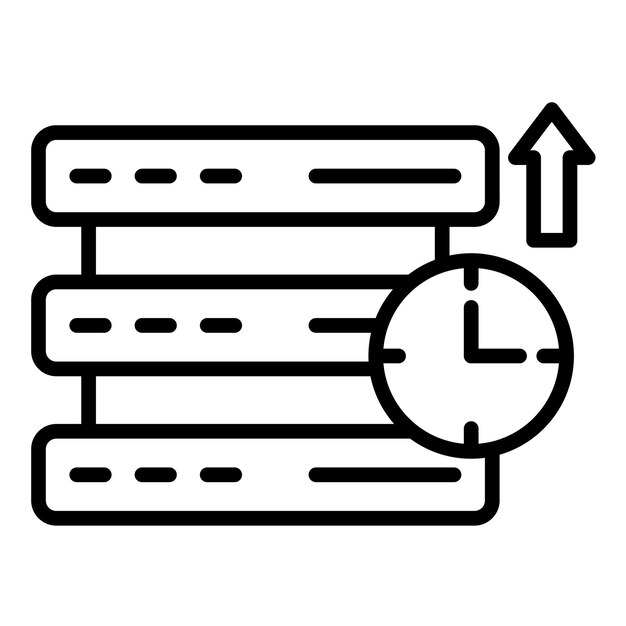 Network Uptime Vector Illustration Style