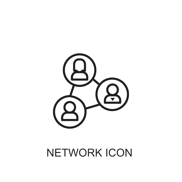 Network vector icon icon