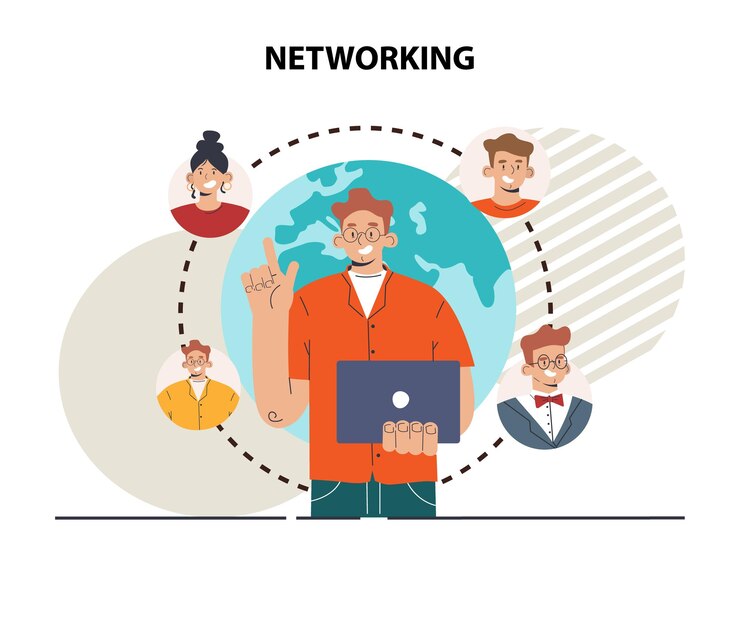 Vector networking characters collaboration establishment of partnership or friendship