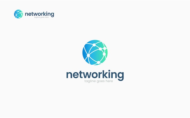 Vector networking logo