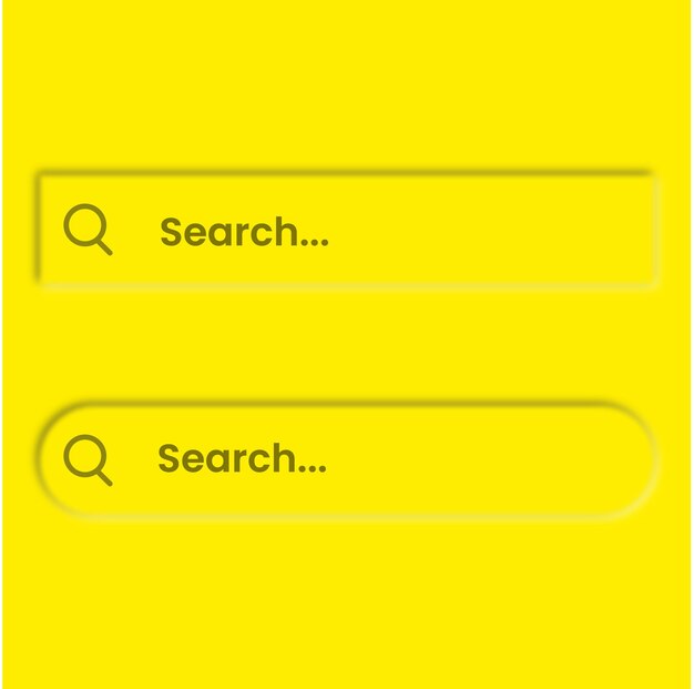 Neumorfe zoekknoppen voor de ui-app