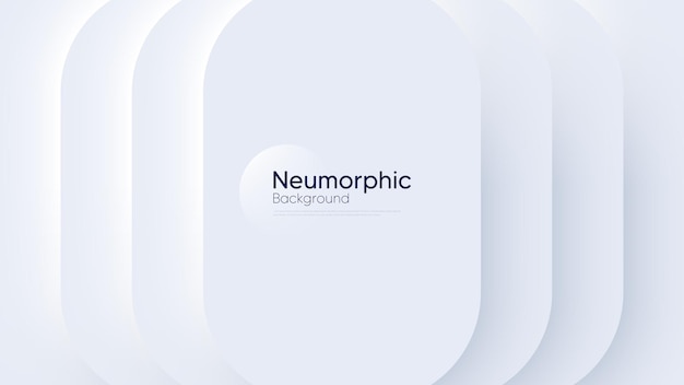 neumorphic circular background with round concentric elements vector