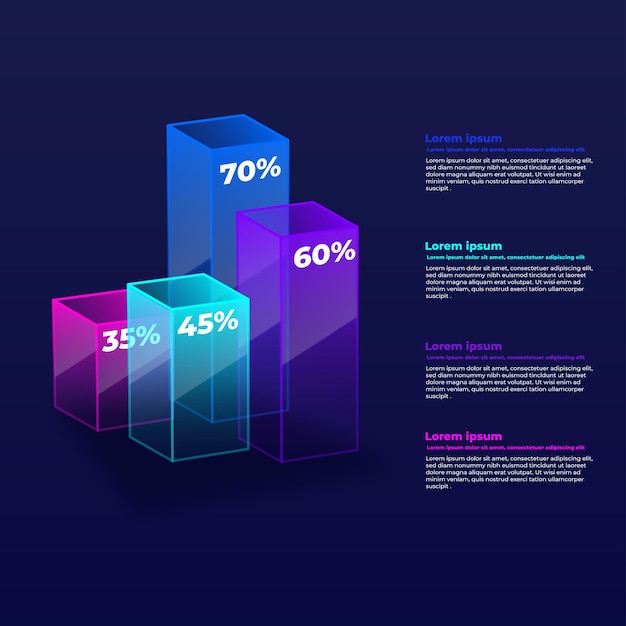 Neumorphic dashboard ui kit with infographic elements hud diagram info graphics