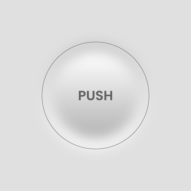 neumorphic design button for web design and user interface