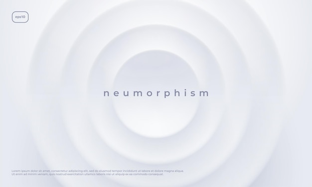 벡터 neumorphism 배경 디자인입니다. 벡터 현대 그림입니다.