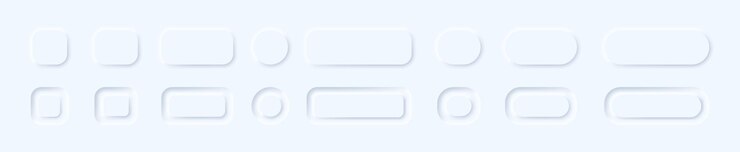 Vector neumorphism button. sliders for websites, mobile menu, navigation and apps. vector line icon for business and advertising.