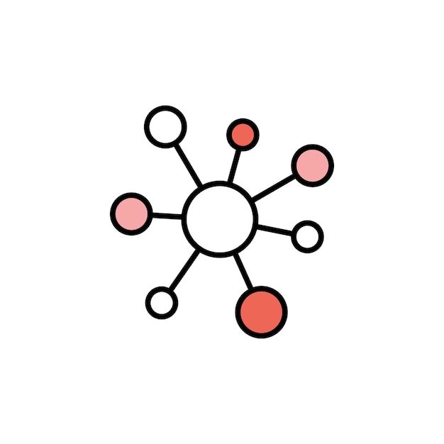 Neuraal netwerk AI-concept Kunstmatige intelligentietechnologieën lijn gekleurd pictogram