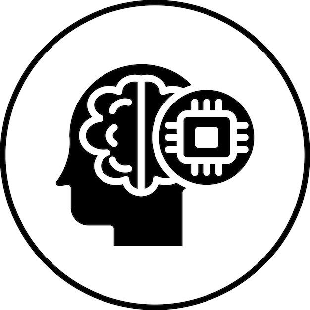 Илюстрация иконки векторной нейронной инженерии на наборе иконки аналитики данных