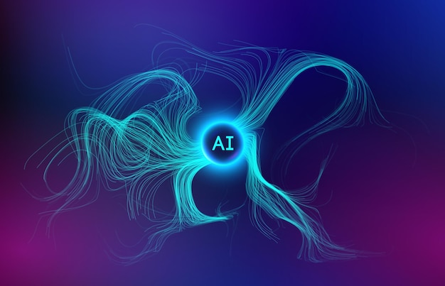 neural network abstract digital background technology background data science artificial
