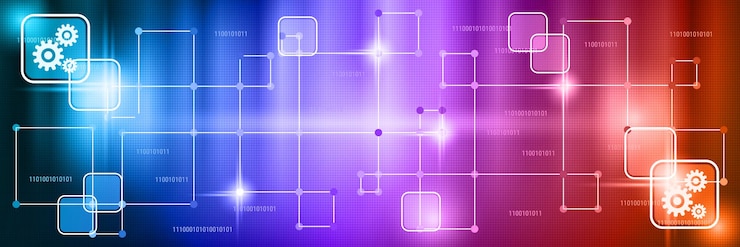 Vector neural network computing, big data processing, information analyzing vector concept illustration