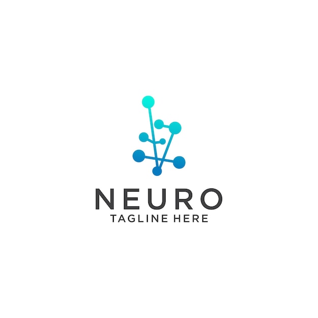 Neuro logo icon design vector template