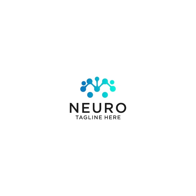 Neuro logo pictogram vector ontwerpsjabloon