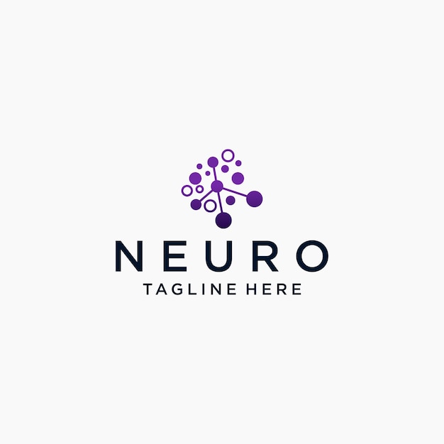 Neuro logo pictogram vector ontwerpsjabloon