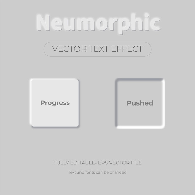 Vector neuromorf ontwerp gebruikersinterface-elementen en verzameling neuromorfische knoppen