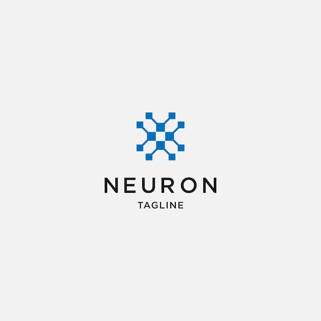 ベクトル neuronロゴデザイン