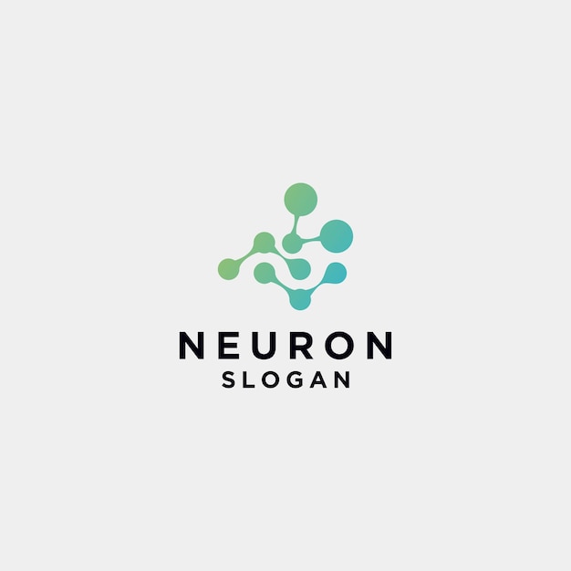 Neuron logo icon vector image