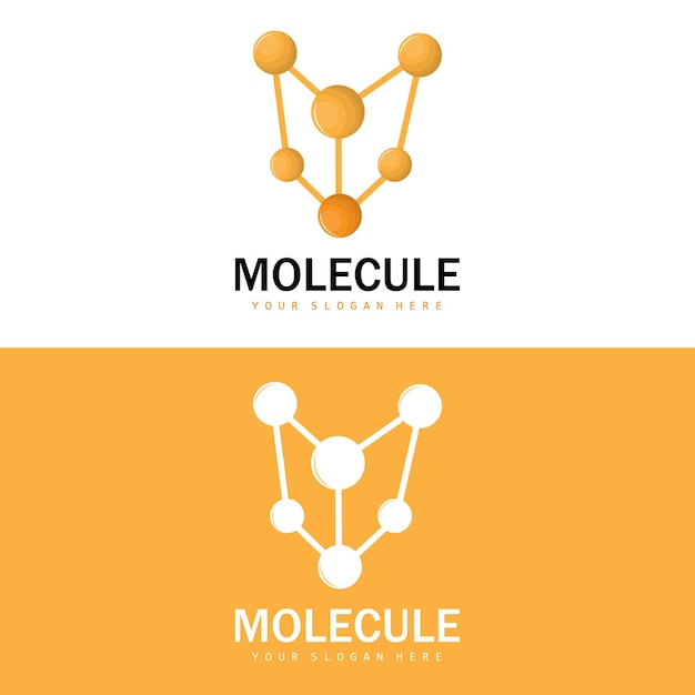 Neuron Logo Molecule Logo Design Vector AND Template Illustration