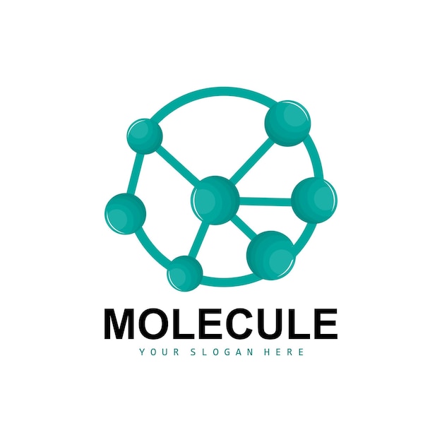 Neuron Logo Molecule Logo Design Vector AND Template Illustration