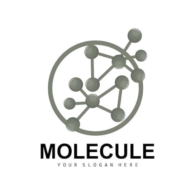 Neuron Logo Molecule Logo Design Vector AND Template Illustration