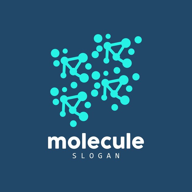 Neuron Logo Molecule Logo Design Vector AND Template Illustration