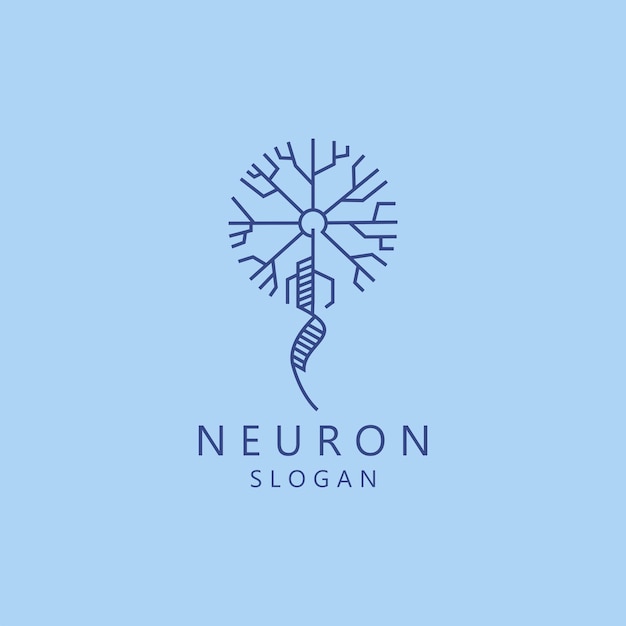 Vector neuron logo pictogram platte vector