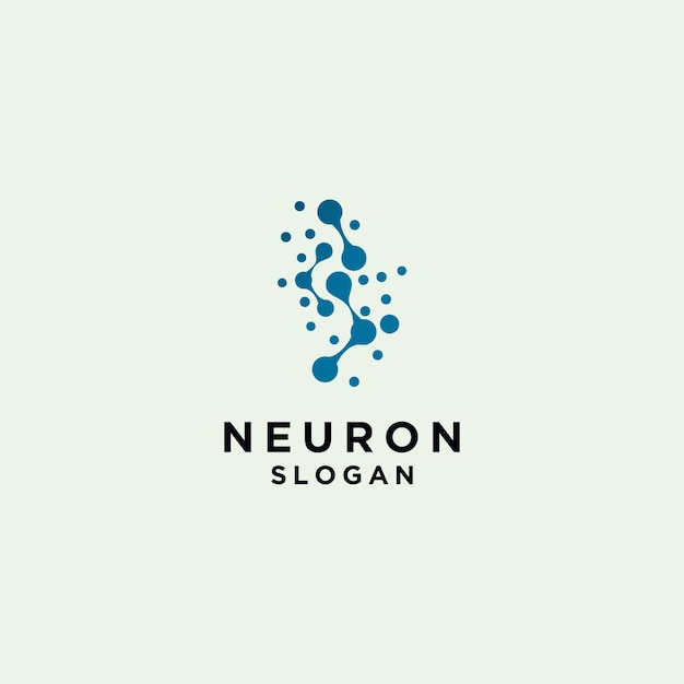 Neuron logo pictogram vector afbeelding