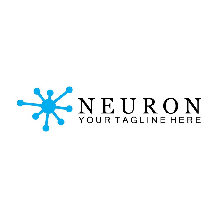 Vector neuron logo vector icon vector illustration template design