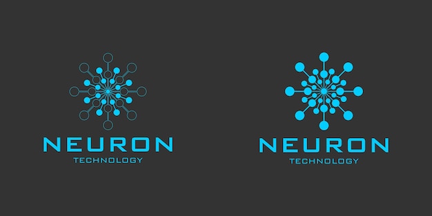 Neuron of molecuul symbool logo