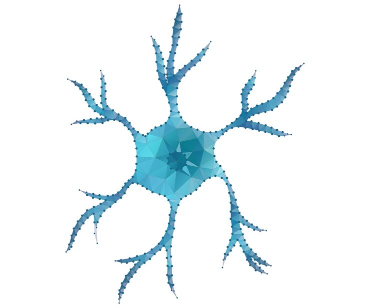 Vector neuron star polygon bw2
