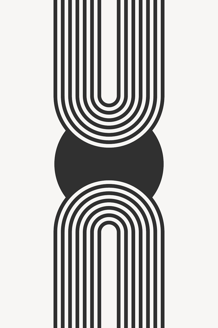 Vector neutral abstract geometric wall decor