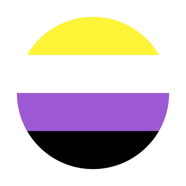 Vector neutrois pride flag in shape lgbt flag