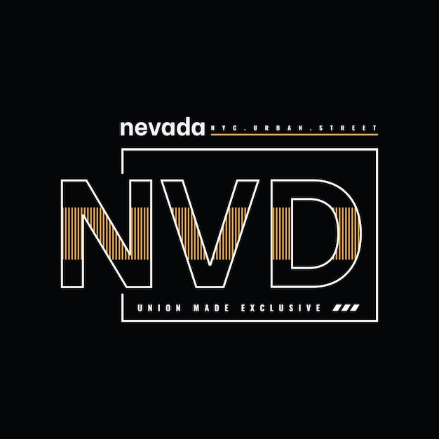 Nevada illustratie typografie perfect voor t-shirtontwerp