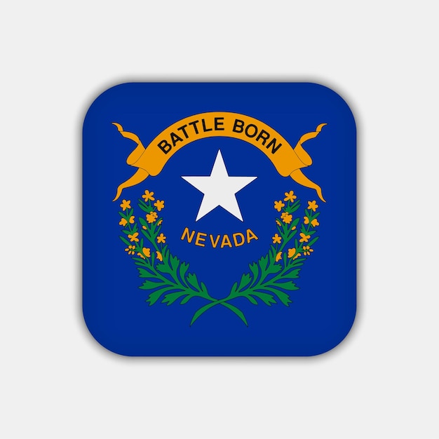 Vector nevada state flag vector illustration