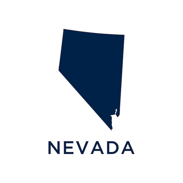 Nevada United States of America USA map illustration
