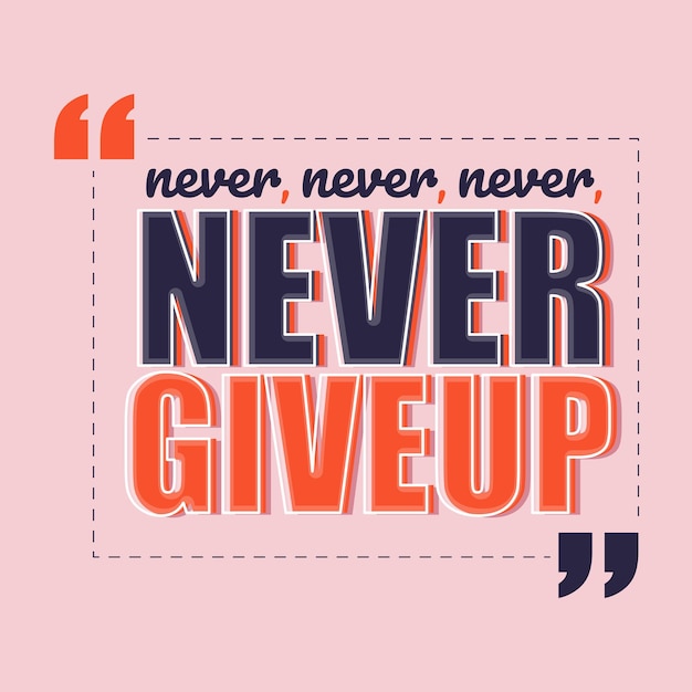 Vector never give up motivation