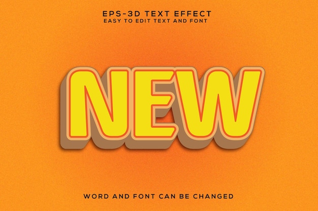 New 3d text effect