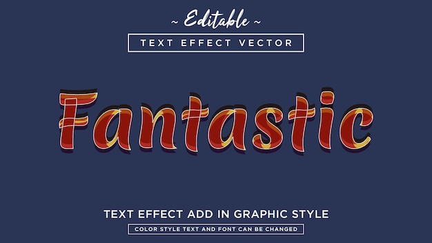 完全に編集可能な新しい素晴らしいテキスト効果スタイルのベクトル