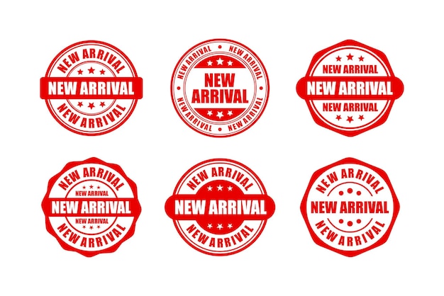 New arrival badge stamps design collection