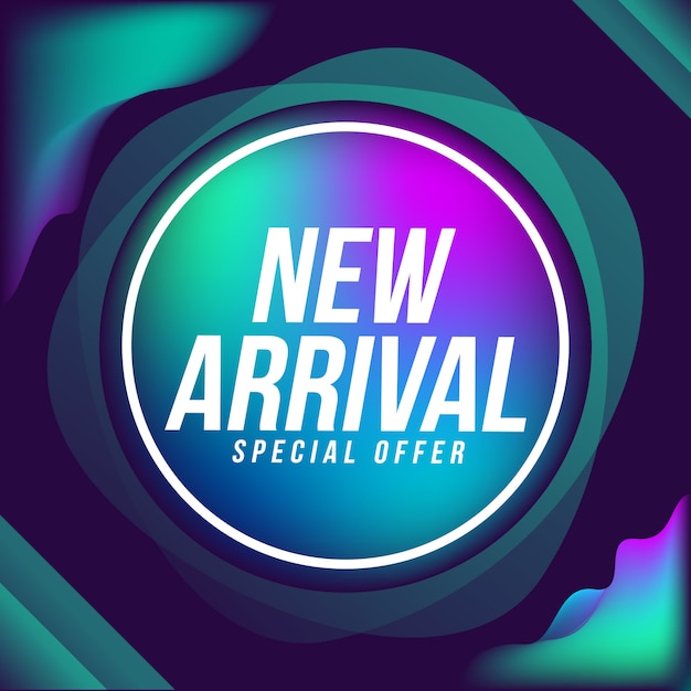 New Arrival Banner Sale Abstract Background