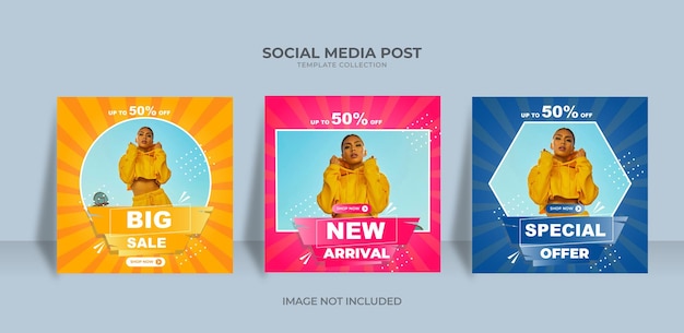 Nuovo design di arrivo collezione di post di instagram per le aziende