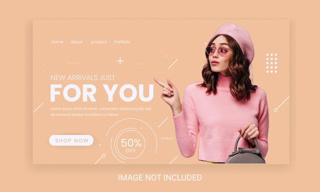 Vector new arrival fashion banner template