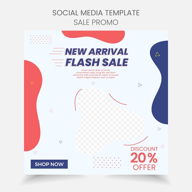 new arrival flash sale banner design social media