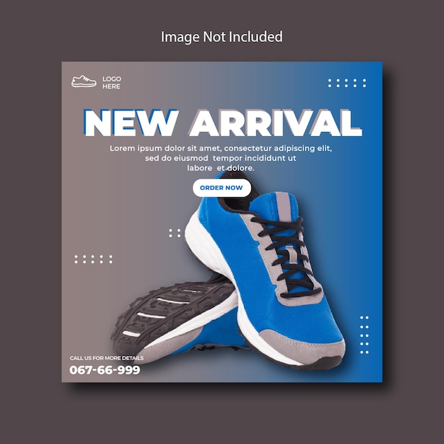 New Arrival shoes instagram template