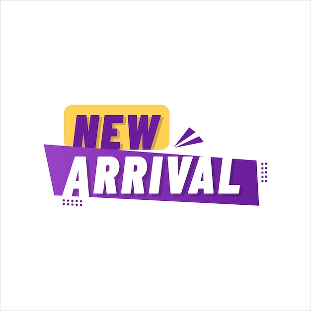 New Arrival text banner template vector