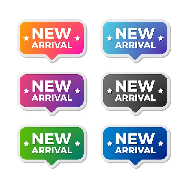 New arrival Vector badge 