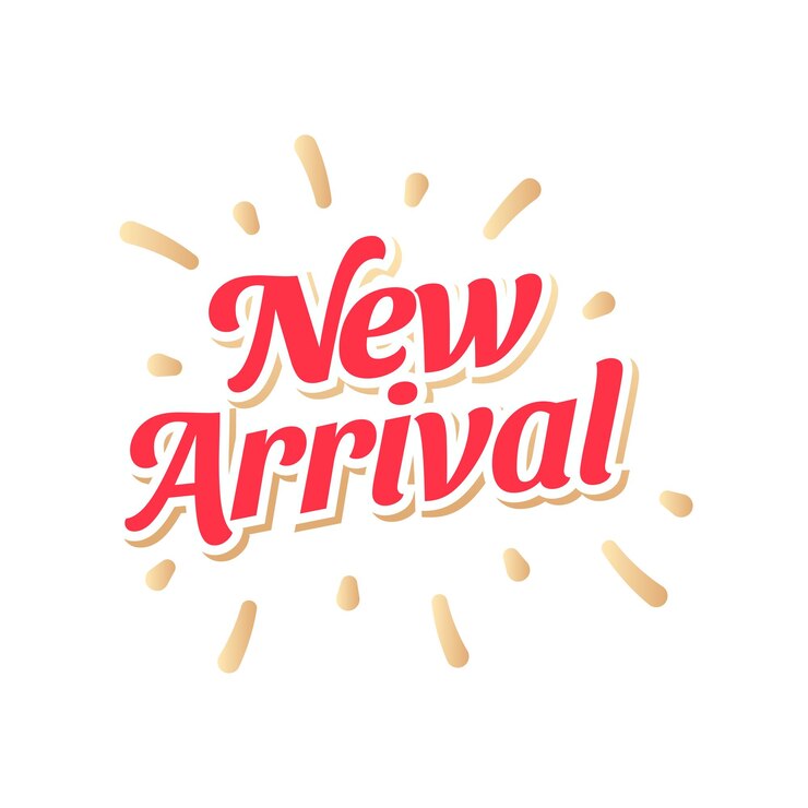 Vector new arrival vector lettering isolated