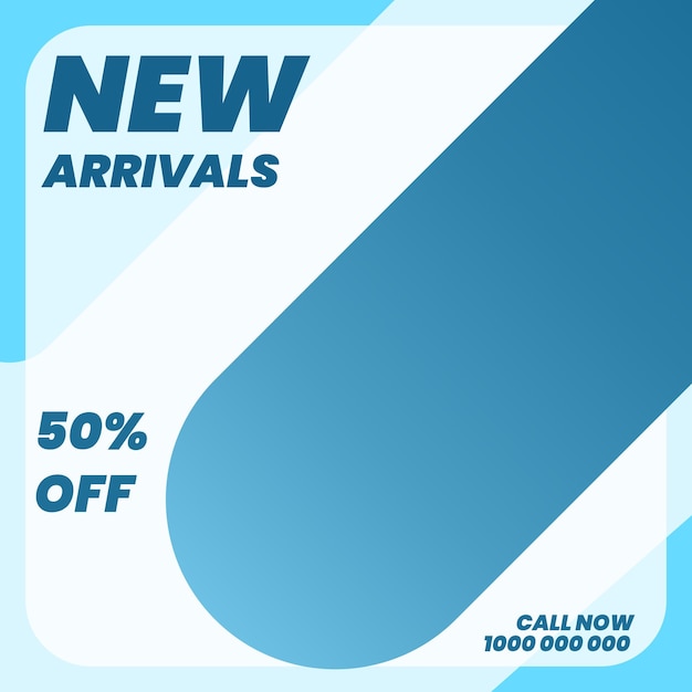 New arrivals social media promotion post