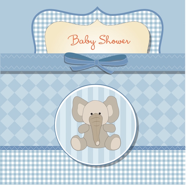 New baby boy announcement card