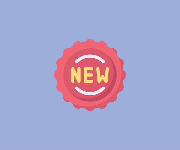 new badge vector icon design